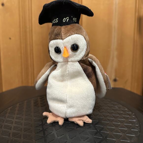TY Beanie Baby - WISE the 1998 Owl (7.5 inch) - Picture 1 of 5
